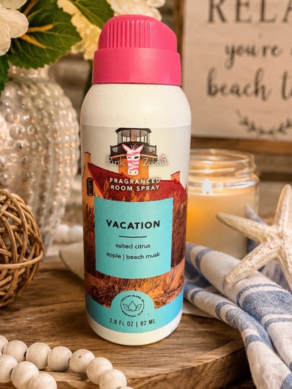 Pink Zebra Vacation Fragranced Room Spray